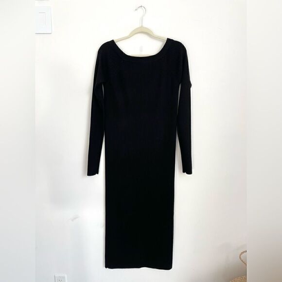 Tibi Merino wool Rib Decollete Sweater Dress - Picture 11 of 11